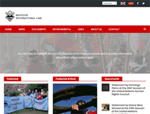 Tablet Screenshot of mapuche-nation.org